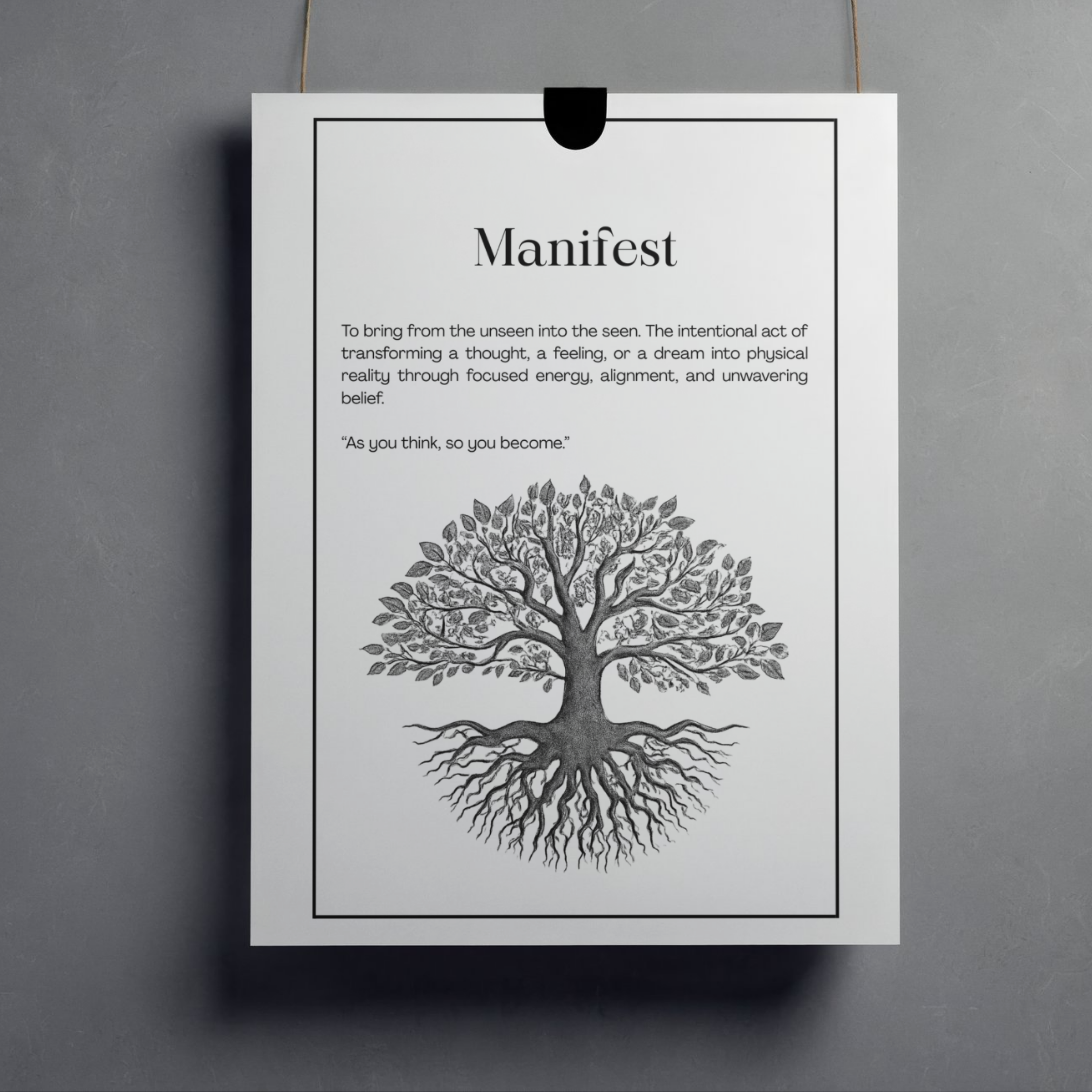 Manifestation Wall Art Set of 3 PDF PNG | Law of Attraction Prints | Positive Affirmation Decor | Instant Download